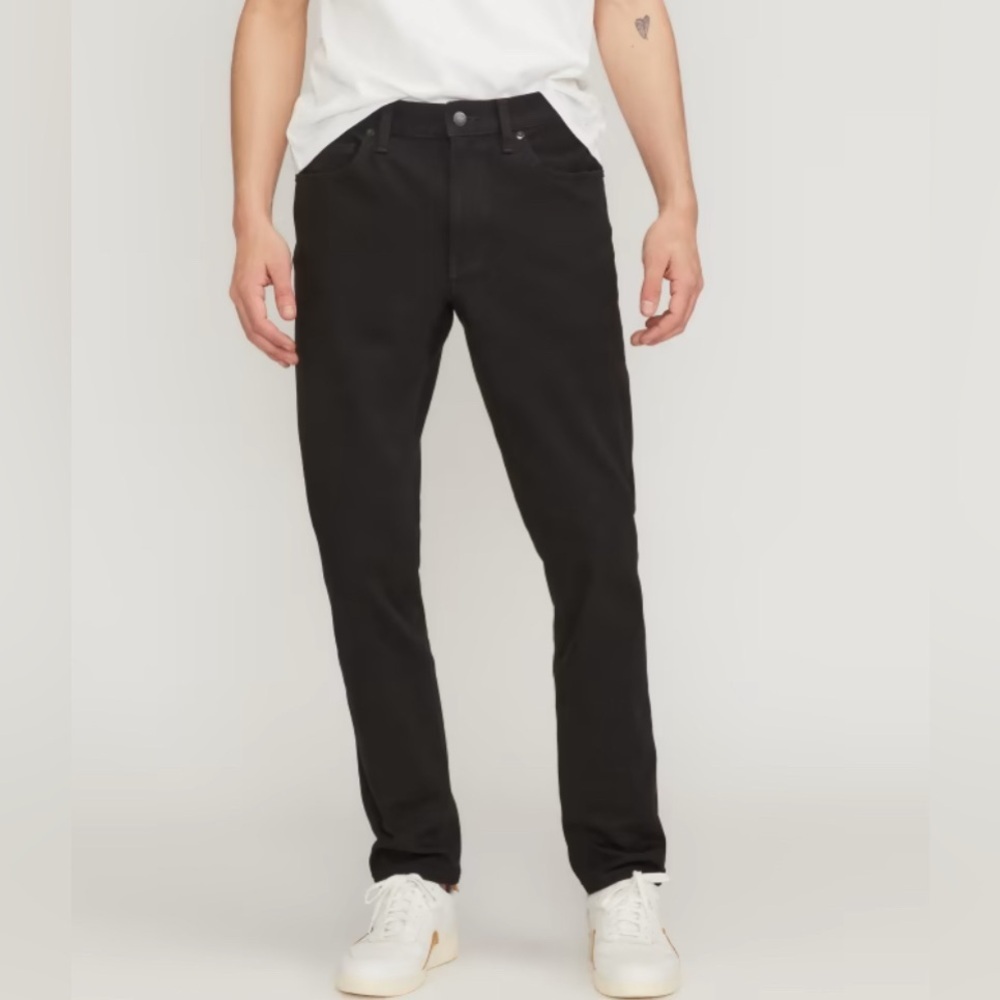 The Slim 4-Way Stretch Organic Jean size 30x30 Black NEW